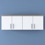 Hanah Home Armario de Pared Nogal y Blanco